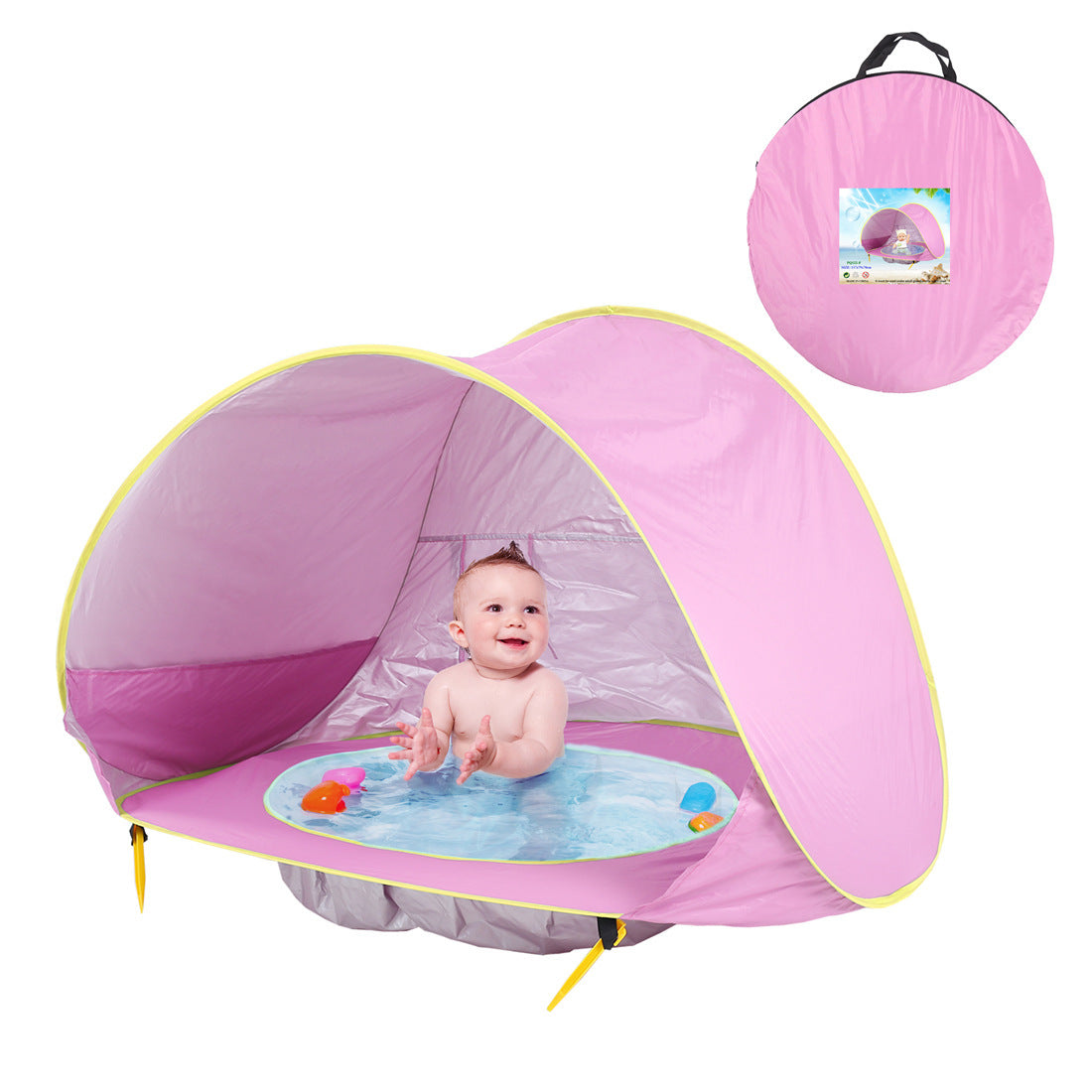 Baby strandtent met zwembad