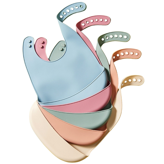 Siliconen slabbertje met opvangbakje