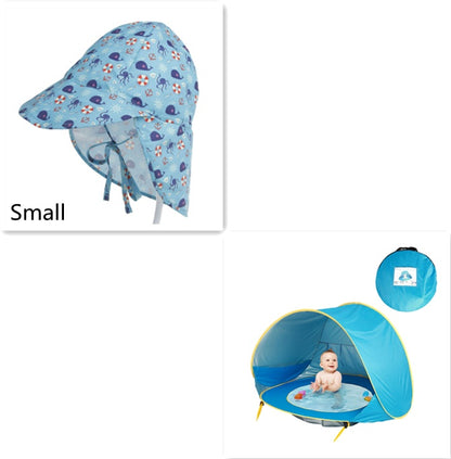 Baby strandtent met zwembad